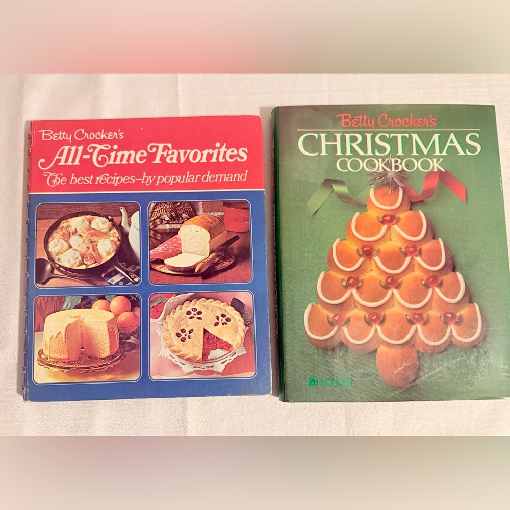 Vintage BETTY CROCKER'S All Time Favorites & Christmas Cookbook Bundle
